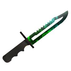 Деревянный штык нож CS:GO | Волны сапфира, фото 1