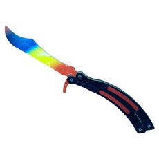 Деревянный нож бабочка CS:GO | Мраморный градиент, фото 1