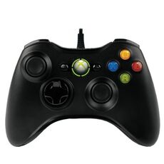 Геймпад проводной для Xbox 360 Черный (Б/У), фото 1