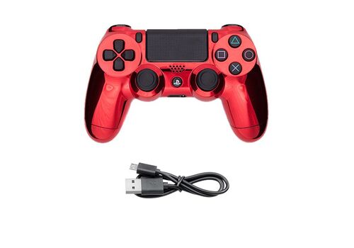 Проводной геймпад для PS4 "Красный хром", фото 49