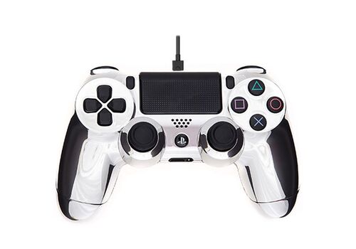 Проводной геймпад для PS4 "Серебристый хром", фото 48