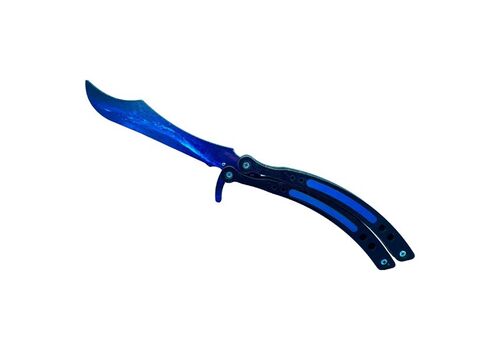 Деревянный нож бабочка CS:GO | Волны сапфира, фото 48