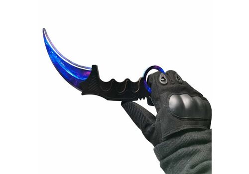 Деревянный нож керамбит CS:GO | Волны сапфира, фото 49