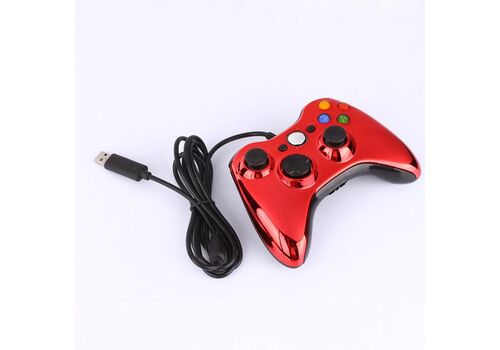 Проводной геймпад для Xbox 360 Красный хром, фото 49
