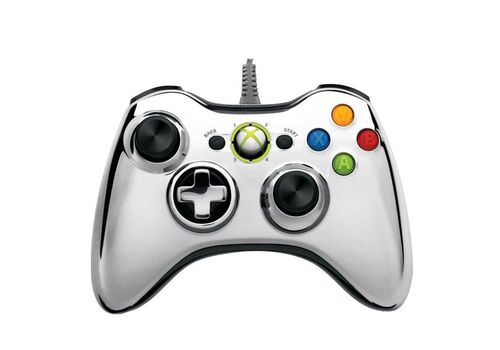 Проводной геймпад для Xbox 360 Серебристый хром, фото 48